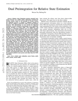 Dual Preintegration for Relative State Estimation