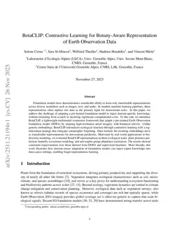 BotaCLIP: Contrastive Learning for Botany-Aware Representation of Earth Observation Data
