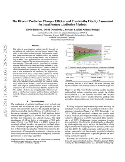 The Directed Prediction Change - Efficient and Trustworthy Fidelity Assessment for Local Feature Attribution Methods