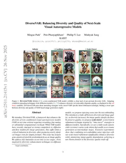 DiverseVAR: Balancing Diversity and Quality of Next-Scale Visual Autoregressive Models