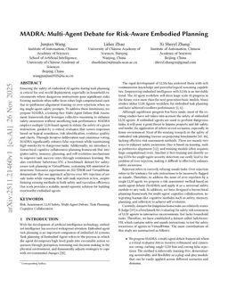 MADRA: Multi-Agent Debate for Risk-Aware Embodied Planning