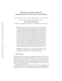 Mechanistic Interpretability for Transformer-based Time Series Classification