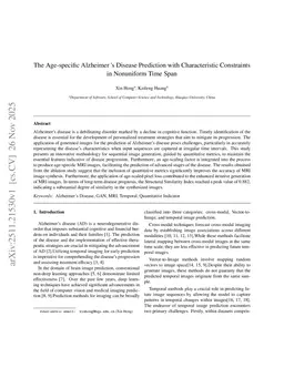 The Age-specific Alzheimer 's Disease Prediction with Characteristic Constraints in Nonuniform Time Span