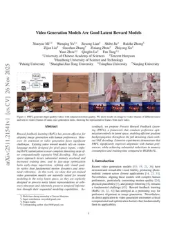 Video Generation Models Are Good Latent Reward Models