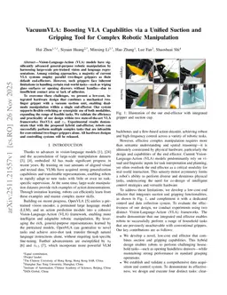 VacuumVLA: Boosting VLA Capabilities via a Unified Suction and Gripping Tool for Complex Robotic Manipulation
