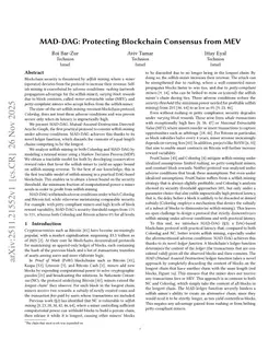 MAD-DAG: Protecting Blockchain Consensus from MEV