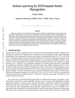 Active Learning for GCN-based Action Recognition