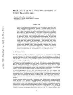 Mechanisms of Non-Monotonic Scaling in Vision Transformers