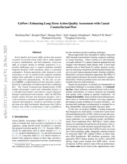 CaFlow: Enhancing Long-Term Action Quality Assessment with Causal Counterfactual Flow