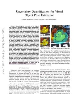 Uncertainty Quantification for Visual Object Pose Estimation