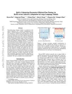 RoSA: Enhancing Parameter-Efficient Fine-Tuning via RoPE-aware Selective Adaptation in Large Language Models