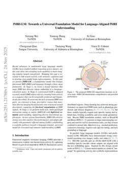 fMRI-LM: Towards a Universal Foundation Model for Language-Aligned fMRI Understanding