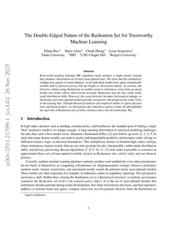 The Double-Edged Nature of the Rashomon Set for Trustworthy Machine Learning