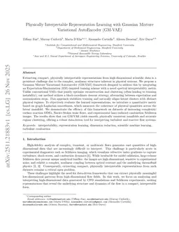 Physically Interpretable Representation Learning with Gaussian Mixture Variational AutoEncoder (GM-VAE)