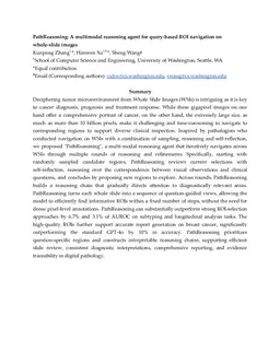 PathReasoning: A multimodal reasoning agent for query-based ROI navigation on whole-slide images