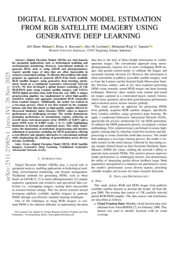 Digital Elevation Model Estimation from RGB Satellite Imagery using Generative Deep Learning