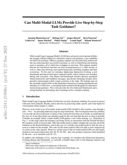 Can Multi-Modal LLMs Provide Live Step-by-Step Task Guidance?