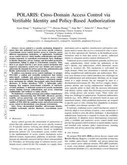POLARIS: Cross-Domain Access Control via Verifiable Identity and Policy-Based Authorization
