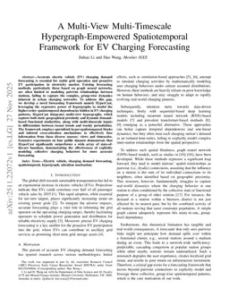 A Multi-View Multi-Timescale Hypergraph-Empowered Spatiotemporal Framework for EV Charging Forecasting