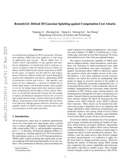 RemedyGS: Defend 3D Gaussian Splatting against Computation Cost Attacks