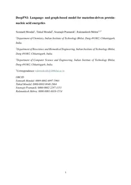 DeepPNI: Language- and graph-based model for mutation-driven protein-nucleic acid energetics