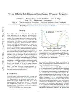Toward Diffusible High-Dimensional Latent Spaces: A Frequency Perspective