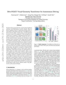 DriveVGGT: Visual Geometry Transformer for Autonomous Driving
