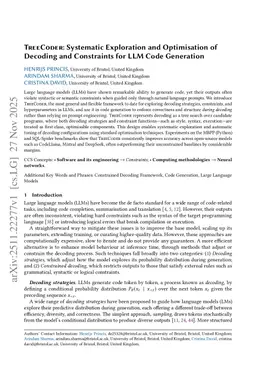 TreeCoder: Systematic Exploration and Optimisation of Decoding and Constraints for LLM Code Generation