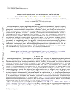 Data-driven informative priors for Bayesian inference with quasi-periodic data