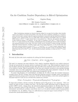 On the Condition Number Dependency in Bilevel Optimization