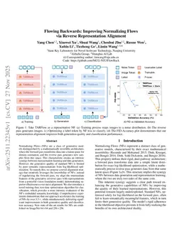 Flowing Backwards: Improving Normalizing Flows via Reverse Representation Alignment