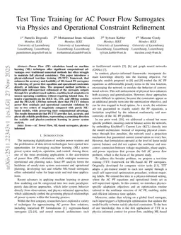 Test Time Training for AC Power Flow Surrogates via Physics and Operational Constraint Refinement
