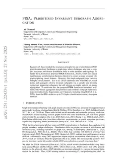 PISA: Prioritized Invariant Subgraph Aggregation