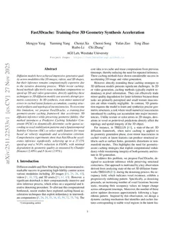 Fast3Dcache: Training-free 3D Geometry Synthesis Acceleration