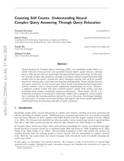 Counting Still Counts: Understanding Neural Complex Query Answering Through Query Relaxation