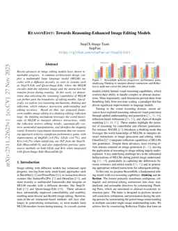 ReasonEdit: Towards Reasoning-Enhanced Image Editing Models