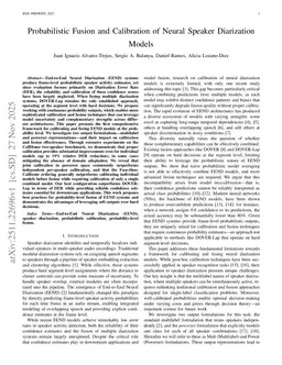 Probabilistic Fusion and Calibration of Neural Speaker Diarization Models