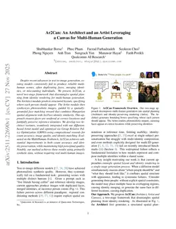 Ar2Can: An Architect and an Artist Leveraging a Canvas for Multi-Human Generation