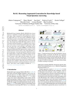 ReAG: Reasoning-Augmented Generation for Knowledge-based Visual Question Answering