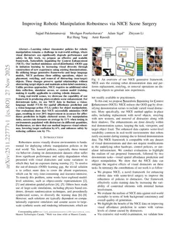 Improving Robotic Manipulation Robustness via NICE Scene Surgery