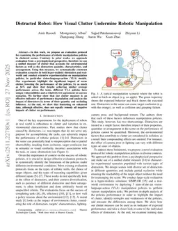 Distracted Robot: How Visual Clutter Undermine Robotic Manipulation