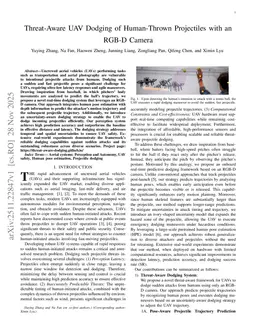Threat-Aware UAV Dodging of Human-Thrown Projectiles with an RGB-D Camera