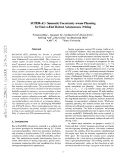 SUPER-AD: Semantic Uncertainty-aware Planning for End-to-End Robust Autonomous Driving