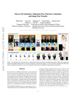 One-to-All Animation: Alignment-Free Character Animation and Image Pose Transfer