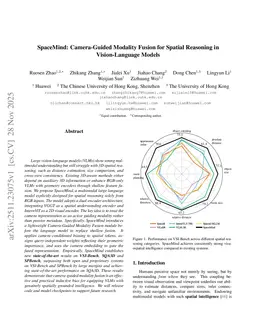 SpaceMind: Camera-Guided Modality Fusion for Spatial Reasoning in Vision-Language Models