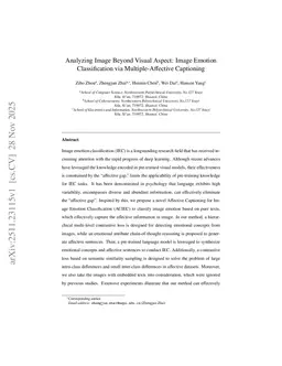 Analyzing Image Beyond Visual Aspect: Image Emotion Classification via Multiple-Affective Captioning