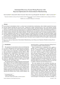 Automated Discovery of Laser Dicing Processes with Bayesian Optimization for Semiconductor Manufacturing