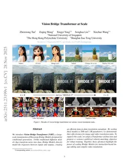 Vision Bridge Transformer at Scale