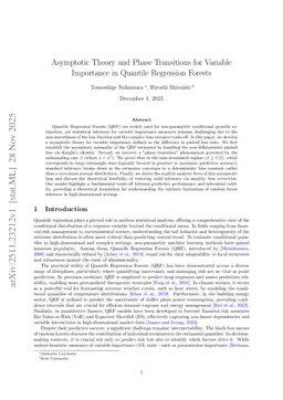 Asymptotic Theory and Phase Transitions for Variable Importance in Quantile Regression Forests
