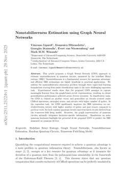 Nonstabilizerness Estimation using Graph Neural Networks